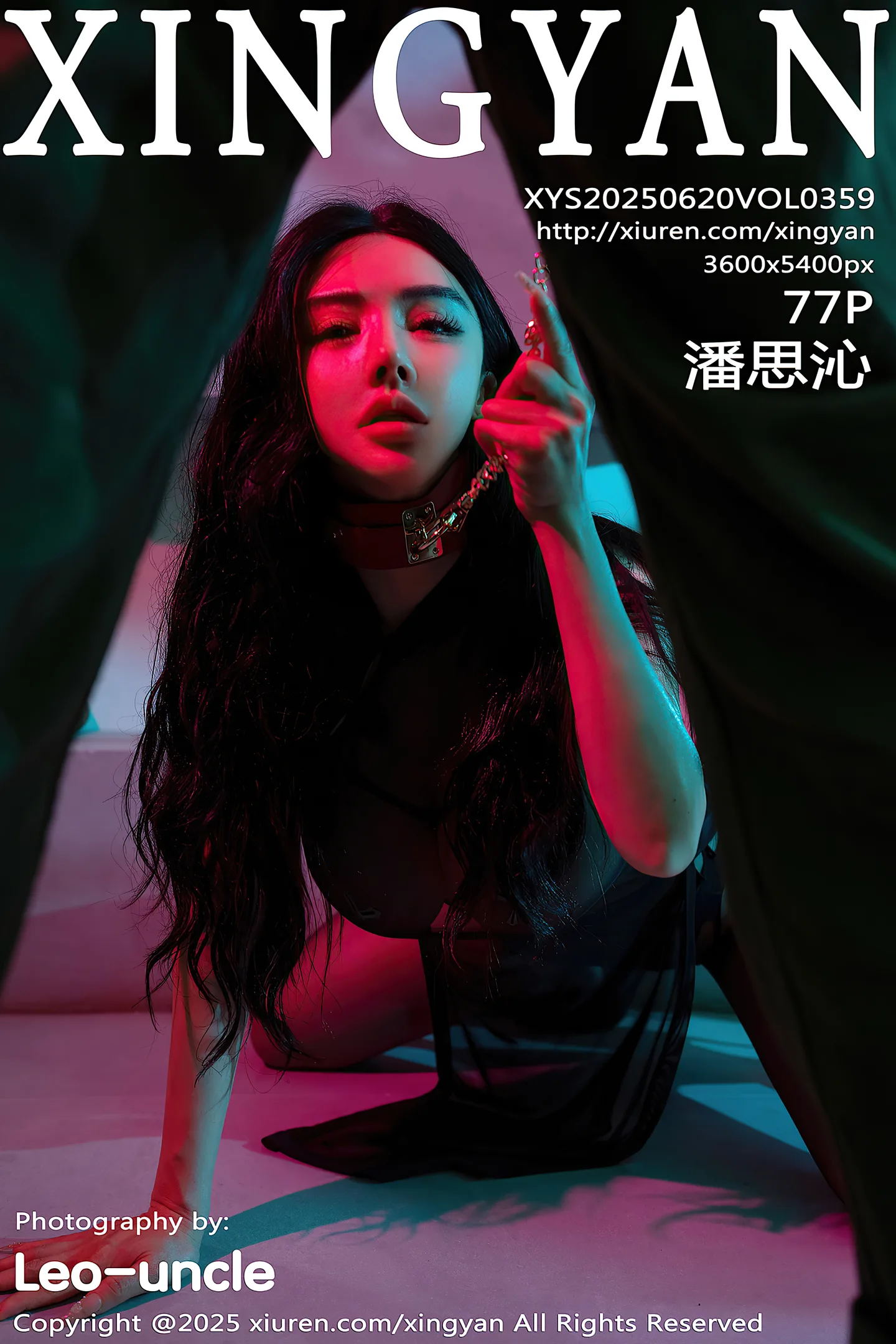 [XINGYAN星颜社]VOL.359_模特潘思沁性感黑色情趣内衣配超薄黑丝秀巨乳肥臀惹火诱惑写真77P-秀人网 - XiuRen.Pro